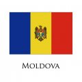 Moldova flag logo decal sticker