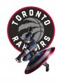 Toronto Raptors Captain America Logo Sticker Heat Transfer