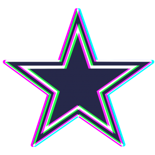 Phantom Dallas Cowboys logo decal sticker