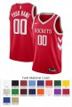 Houston Rockets Custom Letter and Number Kits for Icon Jersey Material Twill