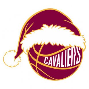 Cleveland Cavaliers Basketball Christmas hat logo Sticker Heat Transfer