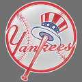 New York Yankees Plastic Effect Logo Sticker Heat Transfer