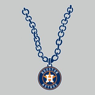 Houston Astros Necklace logo Sticker Heat Transfer