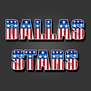 Dallas Stars American Captain Logo Sticker Heat Transfer