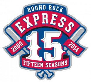 Round Rock Express 2014 Anniversary Logo decal sticker