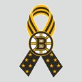 Boston Bruins Ribbon American Flag logo decal sticker