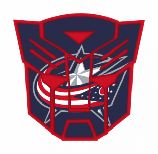 Autobots Columbus Blue Jackets logo Sticker Heat Transfer