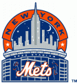 New York Mets 1993-1998 Stadium Logo Sticker Heat Transfer