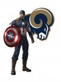 Los Angeles Rams Captain America Logo Sticker Heat Transfer