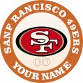 San Francisco 49ers Customized Logo Sticker Heat Transfer