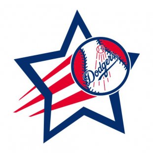 Los Angeles Dodgers Baseball Goal Star logo Sticker Heat Transfer