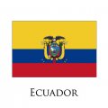 Ecuador flag logo Sticker Heat Transfer