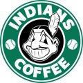 Cleveland Indians Starbucks Coffee Logo Sticker Heat Transfer