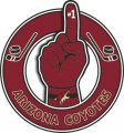 Number One Hand Arizona Coyotes logo decal sticker