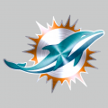 Miami Dolphins Stainless steel logo decal sticker