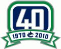 Vancouver Canucks 2010 11 Anniversary Logo Sticker Heat Transfer
