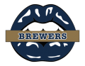 Milwaukee Brewers Lips Logo Sticker Heat Transfer