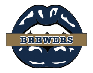 Milwaukee Brewers Lips Logo decal sticker
