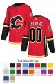 Calgary Flames Custom Letter and Number Kits for Home Jersey 01 Material Twill