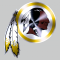 Washington Redskins Stainless steel logo decal sticker