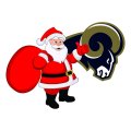 Los Angeles Rams Santa Claus Logo Sticker Heat Transfer