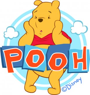 Disney Pooh Logo 01 Sticker Heat Transfer