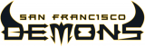 San Francisco Demons 2001 Wordmark Logo decal sticker