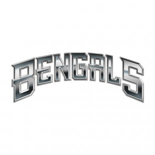 Cincinnati Bengals Silver Logo Sticker Heat Transfer