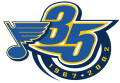 St. Louis Blues 1991 92 Anniversary Logo 02 decal sticker