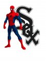 Chicago White Sox Spider Man Logo Sticker Heat Transfer