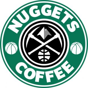 Denver Nuggets Starbucks Coffee Logo decal sticker
