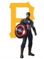 Pittsburgh Pirates Captain America Logo Sticker Heat Transfer