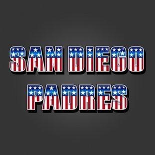 San Diego Padres American Captain Logo Sticker Heat Transfer