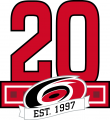Carolina Hurricanes 2017 18 Anniversary Logo Sticker Heat Transfer