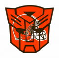 Autobots Cleveland Browns logo decal sticker