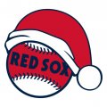 Boston Red Sox Baseball Christmas hat logo decal sticker