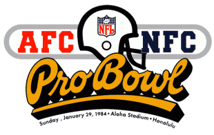 Pro Bowl 1984 Logo Sticker Heat Transfer