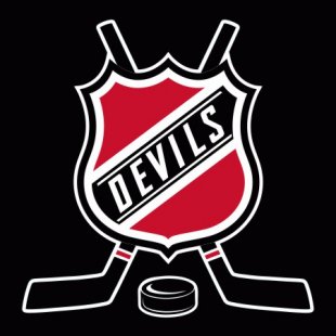 Hockey New Jersey Devils Logo Sticker Heat Transfer
