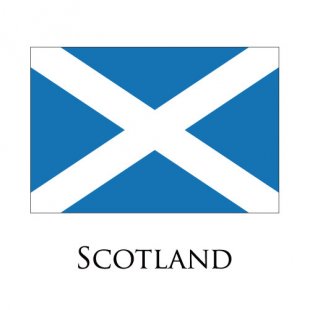 Scotland flag logo Sticker Heat Transfer