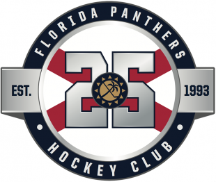 Florida Panthers 2018 19 Anniversary Logo 02 Sticker Heat Transfer