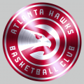 Atlanta Hawks Stainless steel logo Sticker Heat Transfer