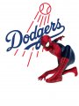 Los Angeles Dodgers Spider Man Logo Sticker Heat Transfer