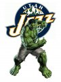 Utah Jazz Hulk Logo decal sticker