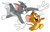 Tom and Jerry Logo 19 Sticker Heat Transfer