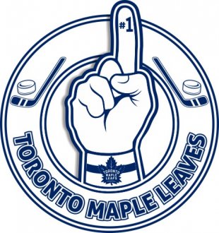 Number One Hand Toronto Maple Leaves logo decal sticker