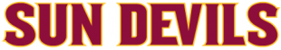 Arizona State Sun Devils 2011-Pres Wordmark Logo 13 decal sticker