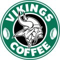 Minnesota Vikings starbucks coffee logo Sticker Heat Transfer