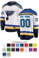 St. Louis Blues Custom Letter and Number Kits for Away Jersey Material Twill