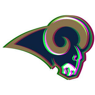 Phantom Los Angeles Rams logo decal sticker