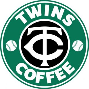 Minnesota Twins Starbucks Coffee Logo Sticker Heat Transfer